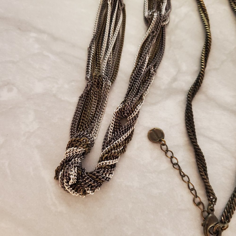 💖 Talbots Multi Chain Necklace 💖 - Picture 2 of 8